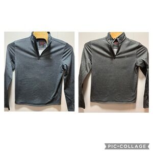 Lot Of 2 Mountain Hardwear Quarter Zip Pullover Mens Size Small‎ Blue And Gray